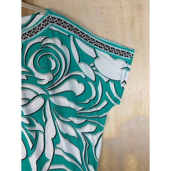 JM Collection Top Petite Extra Large Embellished‎ Blouse R - Picture 4 of 9